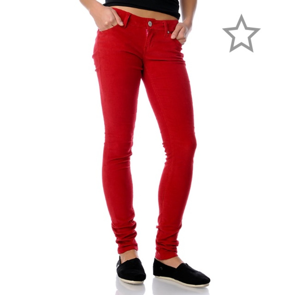 MAX rave Corduroy Red Pants
